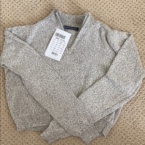 Brand New Brandy Melville Cropped Quarter Zip
